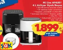 Mİ LİNE AF4LE01 4 L AİRFRYER SİYAH/BEYAZ XİAOMİ